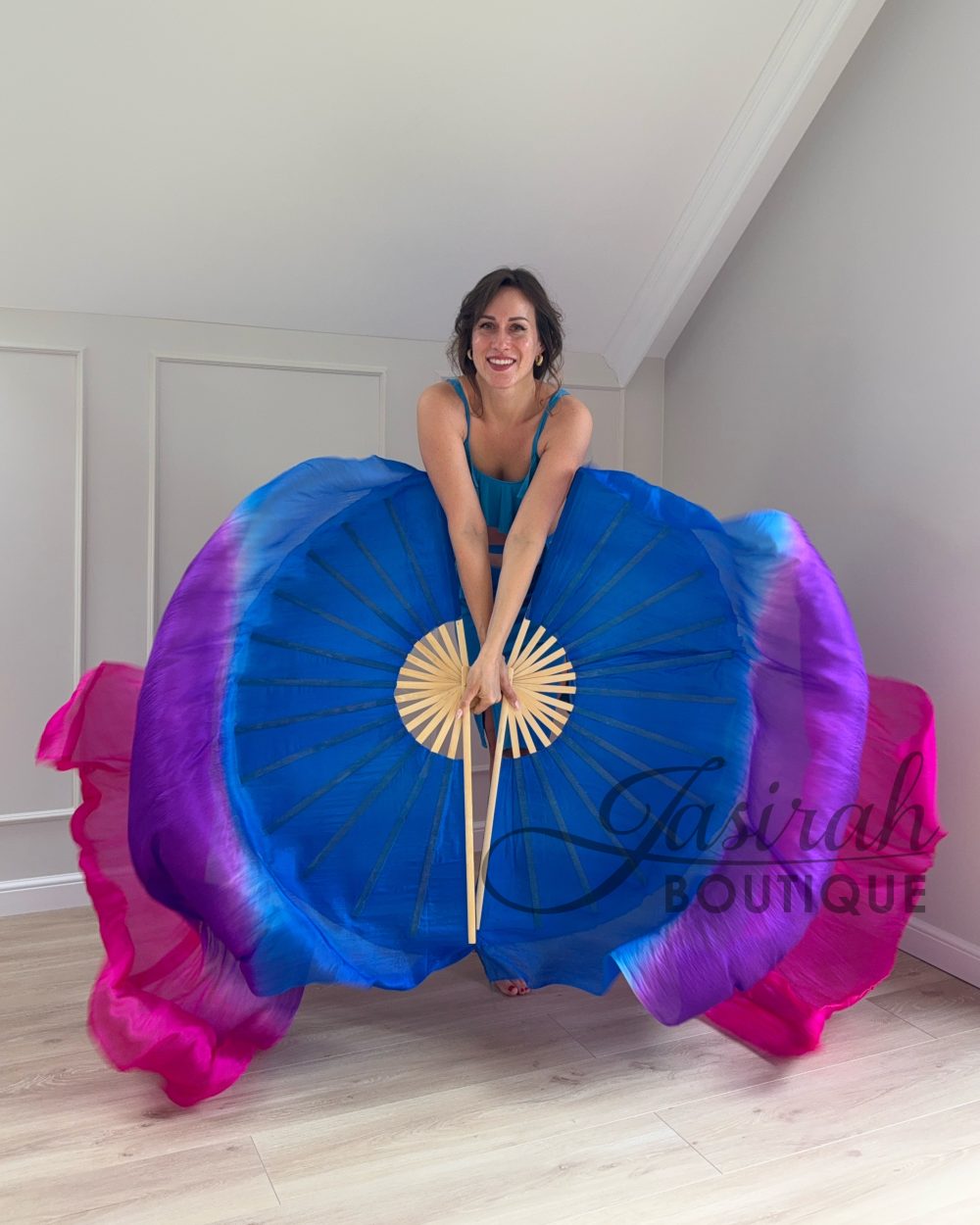 GIANT SILK FAN VEILS – DUSK