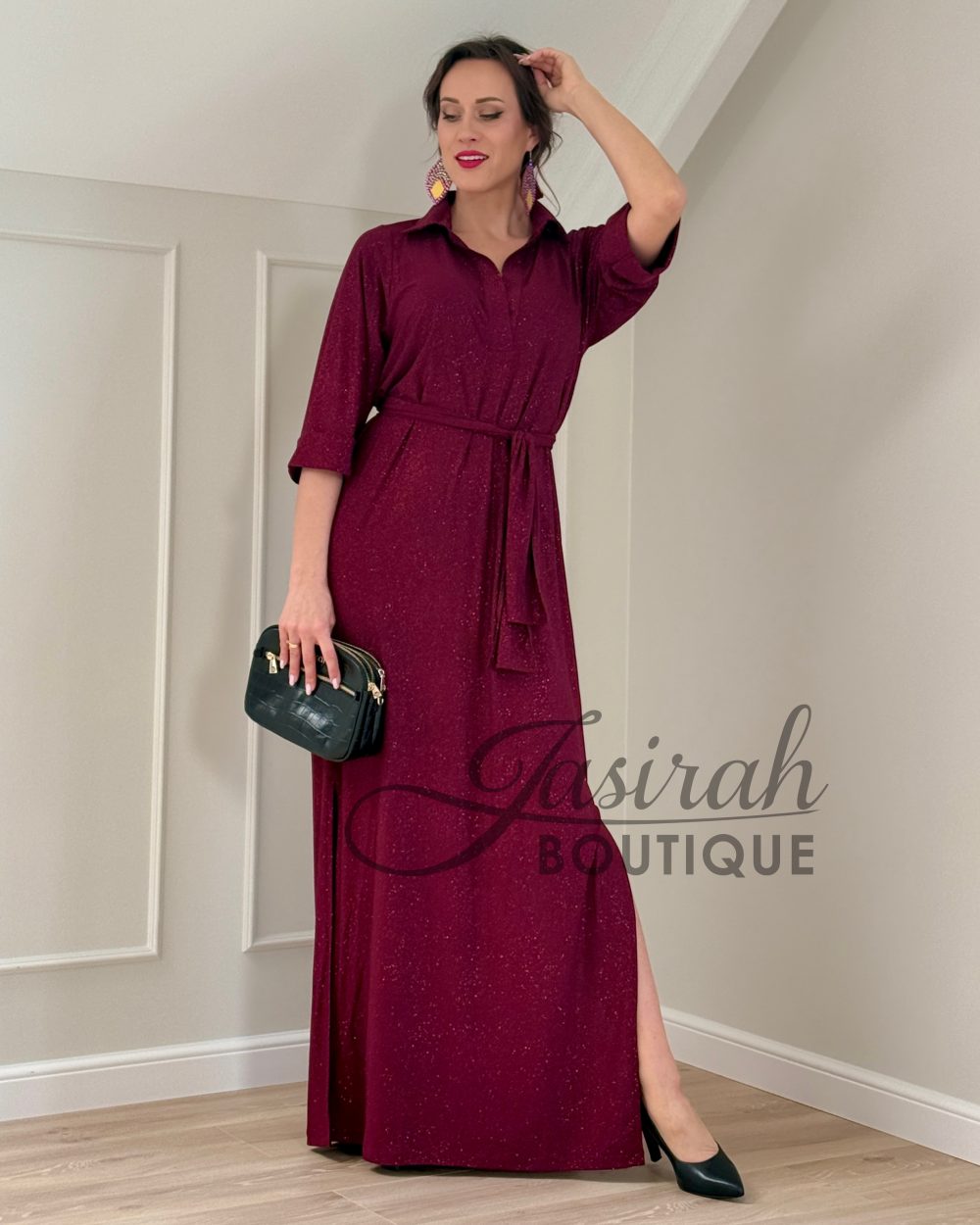 “FIFI” DRESS – CHERRY GLITTER