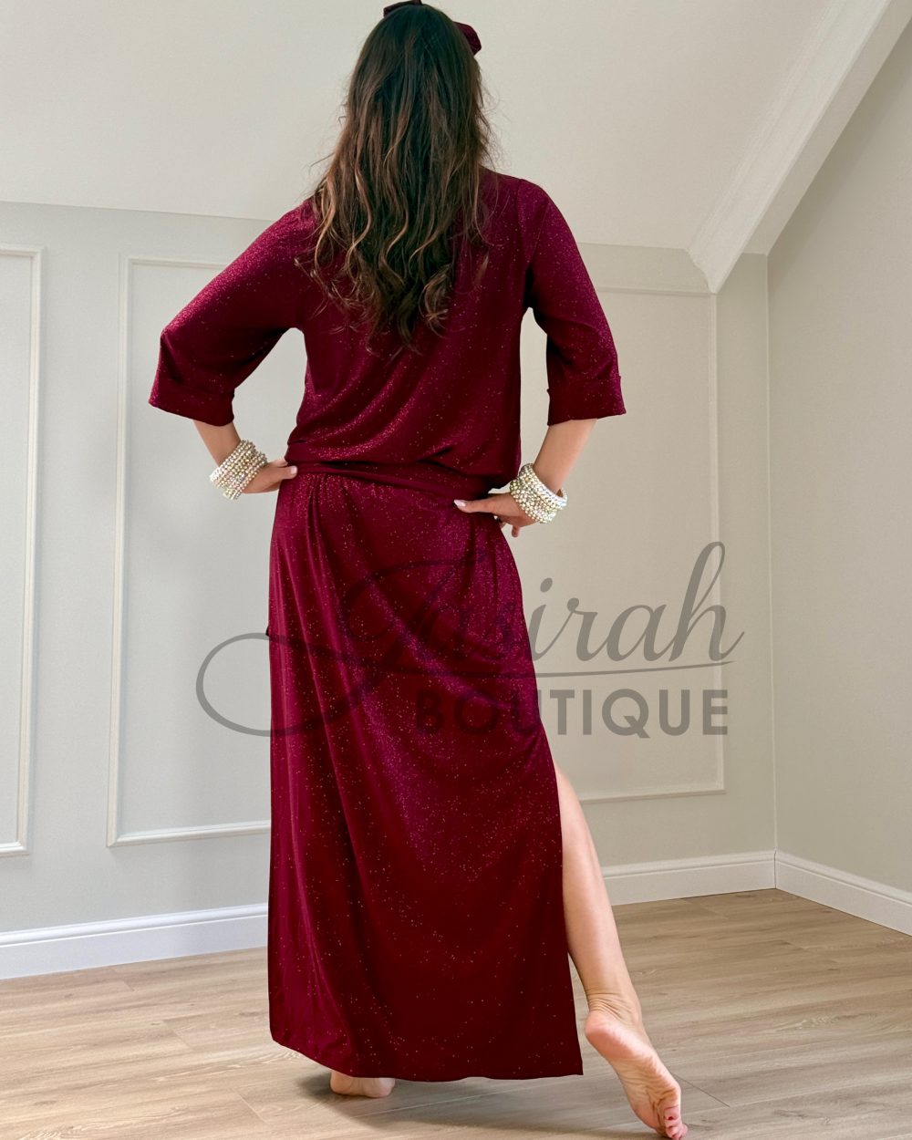 “FIFI” DRESS – CHERRY GLITTER