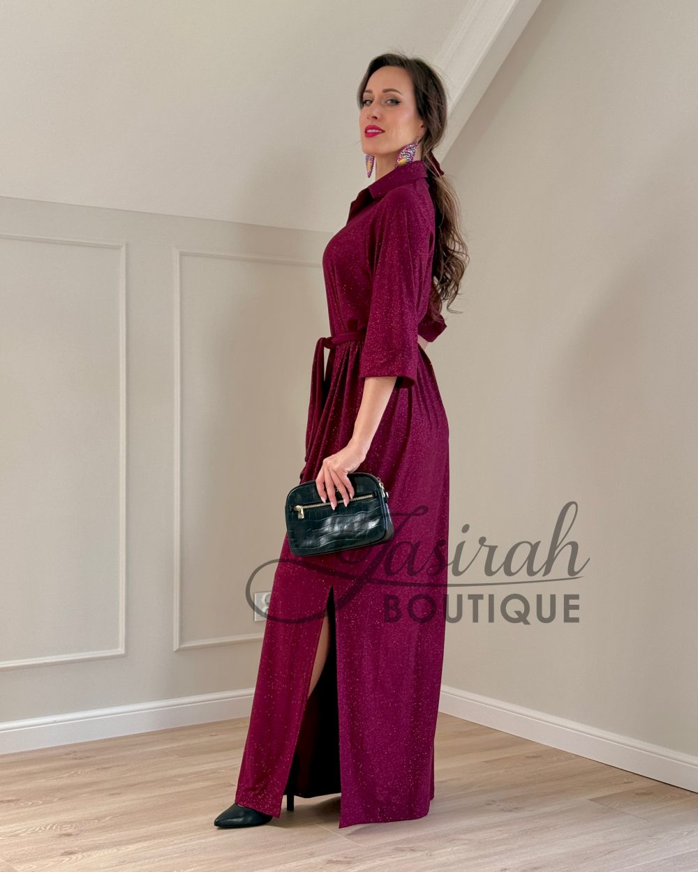 “FIFI” DRESS – CHERRY GLITTER