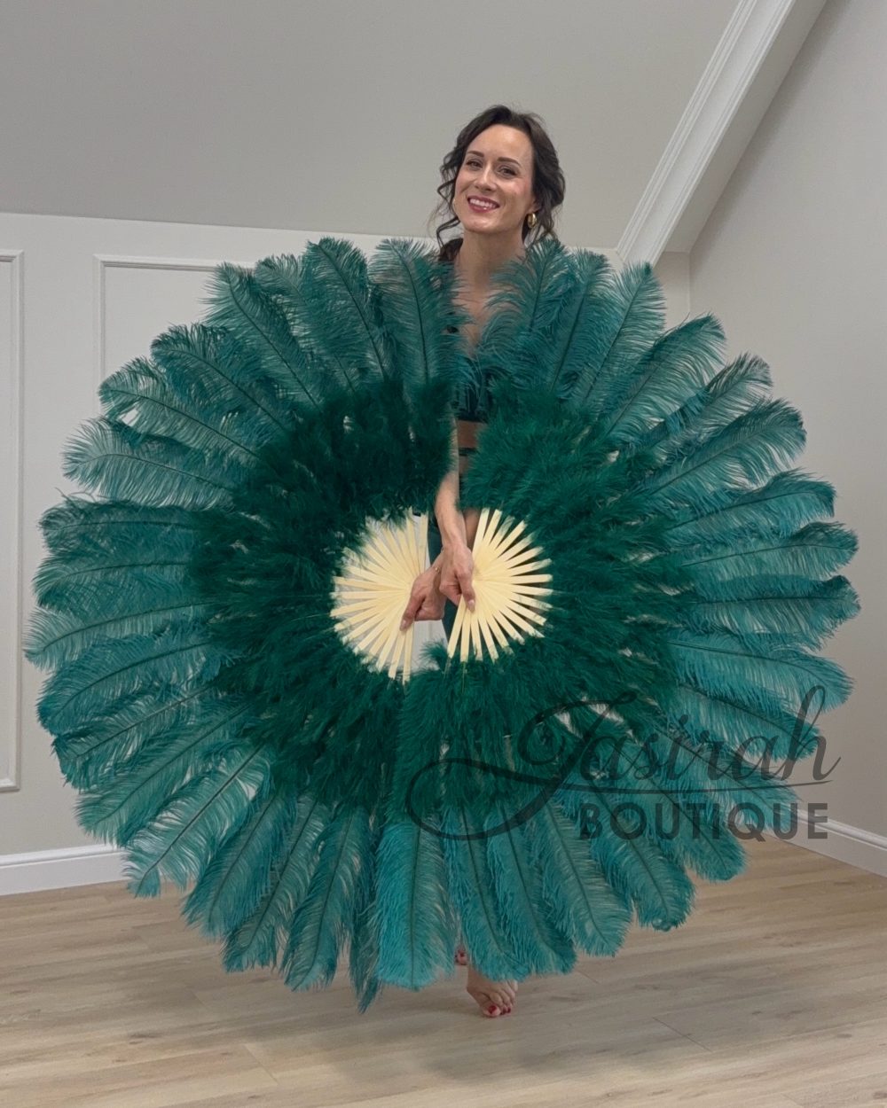 GIANT FEATHER FANS – EMERALD